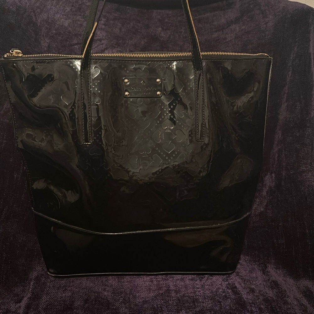 kate spade Black Patent Leather Tote